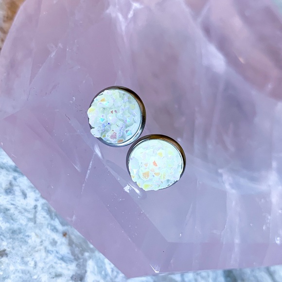LAST💫Mermaid Druzy Earring - Picture 4 of 14